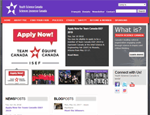 Tablet Screenshot of judging.youthscience.ca
